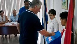 Cuban president Miguel Diaz Canel 