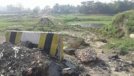  a bridge washed away near Madhepura in Koshi flood,it is still not constructed