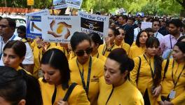 Jet Airways' Employees Protest Outside Civil Aviation Ministry