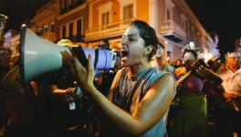 Protesters in Puerto Rico yell "Ricky resign and take the Board (FCB) with you. We demand the resignation of Ricky, the legislature and the Fiscal Control Board." Photo: Four Two Photography, David Diaz