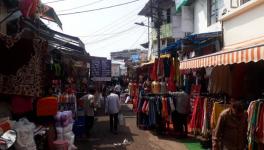 The streets in Bhopal's New Market carry a deserted look. 