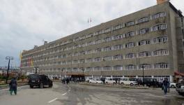 A view of the Secretariat building in Srinagar