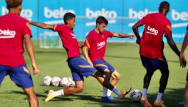 FC Barcelona training session