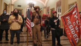 Trump supporters stormed the Capitol building at around 2:30pm to disrupt the vote tally process. Photo: Twitter