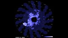 Man-made Climate Change Cooling and Contracting Mesosphere