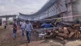 Mumbai: 14 Workers Injured as Girder of Under-Construction Flyover Collapses; MMRDA to Probe