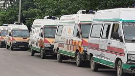 UP: 102, 108 Ambulance Workers Hold Protest, Demand Reinstatement of 10,000 Workers