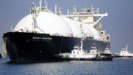 Maiden cargo- LNG tanker arrives in Chiba Prefecture, Japan, in 2009 with first shipment from Sakhalin 2 project in Russia