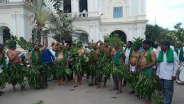 Mysore Cane farmers stripped in protest on nov 4