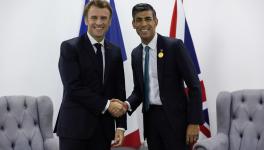 Rishi Sunak, prime minister of UK and Emmanuel Macron, president of France. | Image courtesy: flickr 