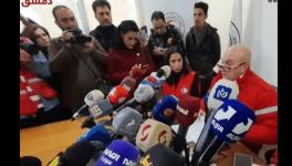 The Syrian Arab Red Crescent demanded Western countries to lift sanctions on Syria to help with rescue and relief work, February 7, 2023. (Photo: SANA)