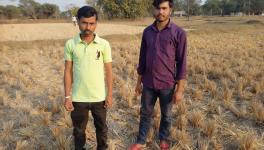 Migrant labourer Jaganath Mahato and Amal Das at sindurpur, Ranibandh