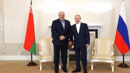 Russian President Vladimir Putin (R) met Belarus President Alexander Lukashenko, St. Petersburg, July 23, 2023