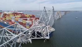 Francis Scott Key Bridge after the Dali cargo ship crashed into it. Photo: Wikimedia commons