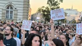 Protests against Rio Tinto in Serbia, 2024. Source: Mašina/Facebook