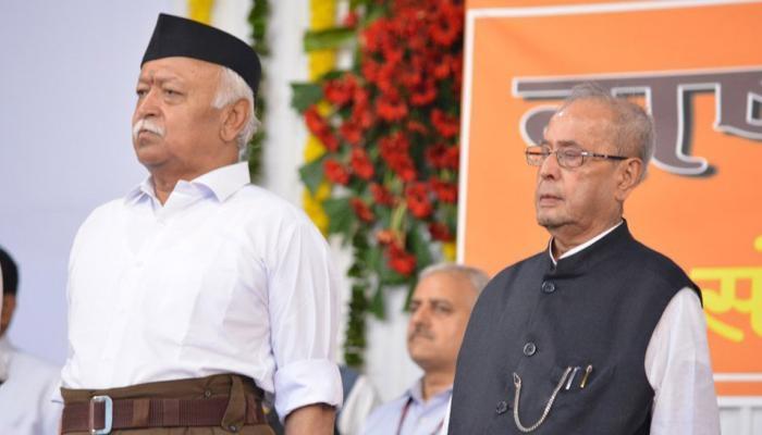 Pranab Mukherjee And RSS