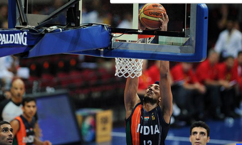 Indian basketball player Amjyot Singh