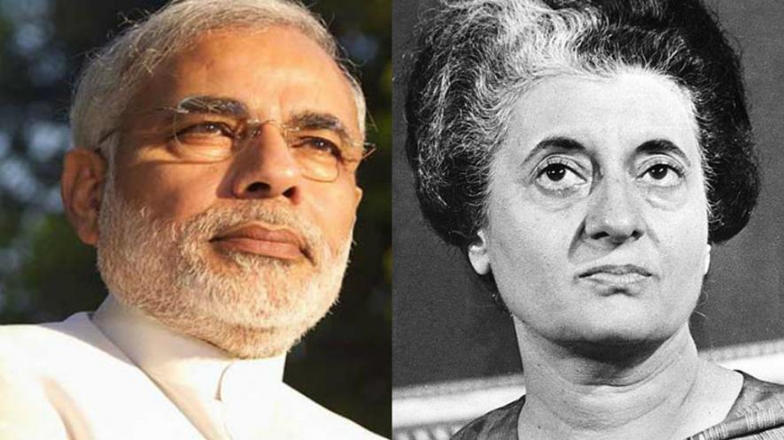 What is similar between Narendra Modi and Indira Gandhi?