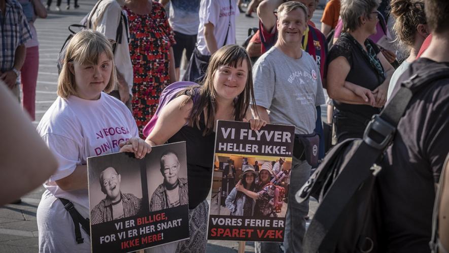 Since the introduction of the new eligibility criteria, the community of citizens with disabilities in Copenhagen have protested thrice in August alone.