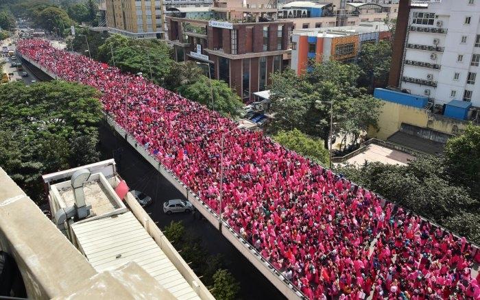 Asha Workers Protest