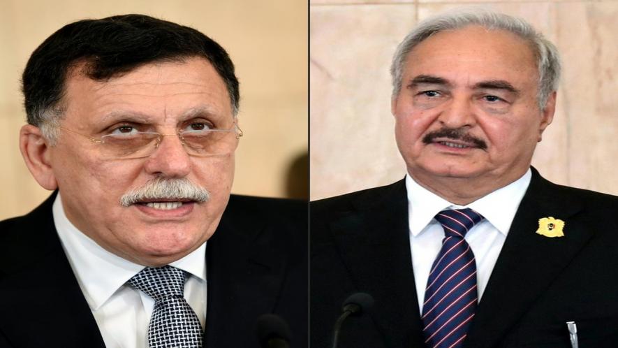 Fayez al Sarraj and Khalifa Haftar. (Photo: AFP)