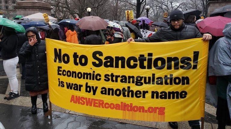 New York City braved the rain to say "No War Against Iran; Troops out of Iraq; No to Imperialist War!"