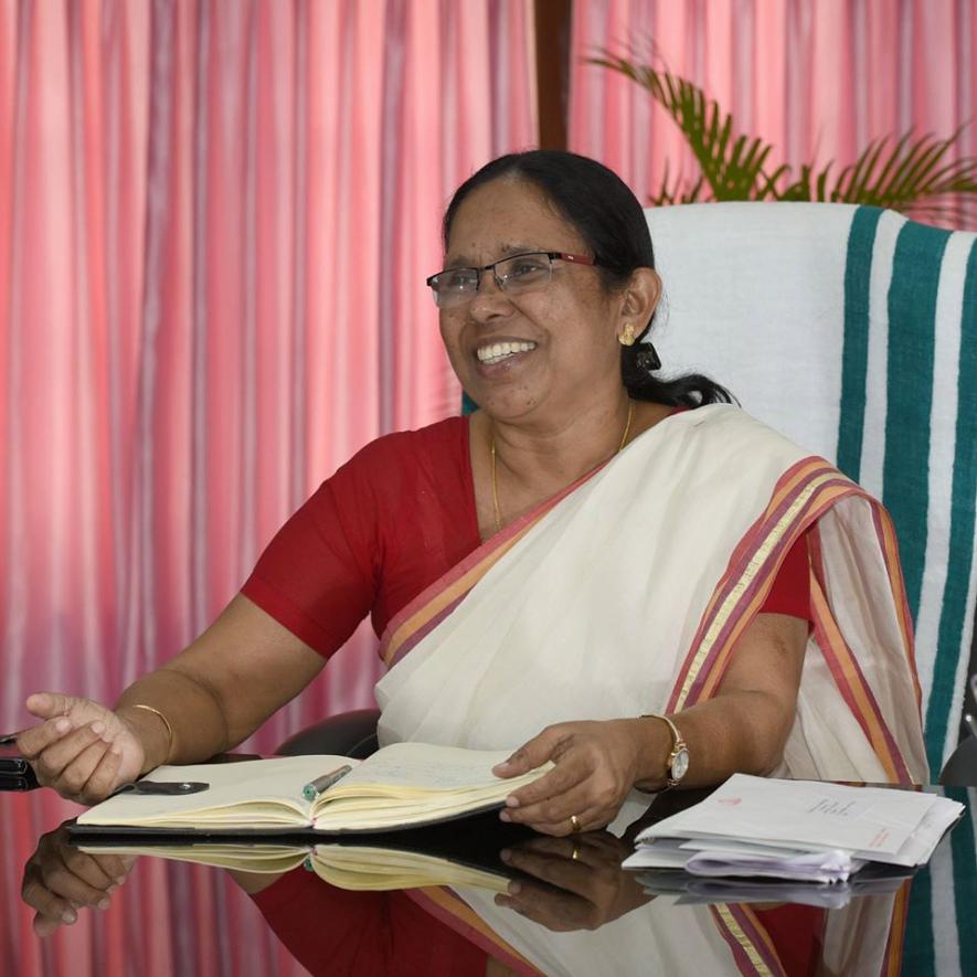 KK Shailaja teacher