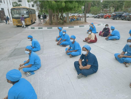 COVID-19: Health Secy Removed, Nurses Protest Demanding Increase in Workforce