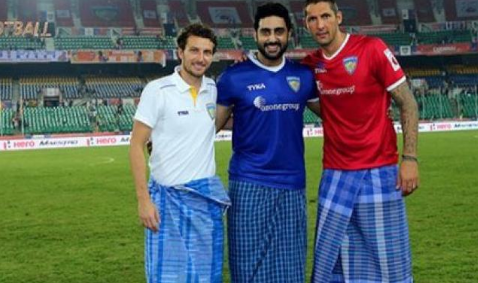 Chennaiyin FC co-owner Abhishek Bachchan 