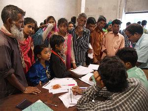 People at Foreigners Tribunal in Assam. Source: Economic Times