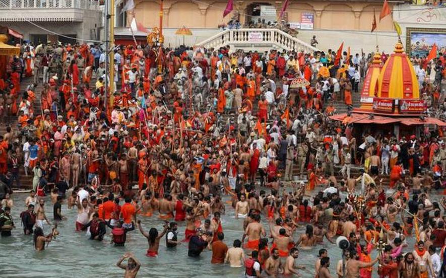 Covid19 at Maha Kumbh: Second Largest Akhada Exits as Top Saint Dies, Cases Continue to Rise