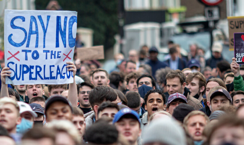 super league protest across Europe