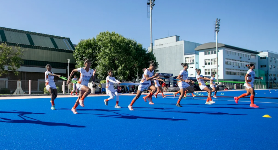 Indian women's hockey team training