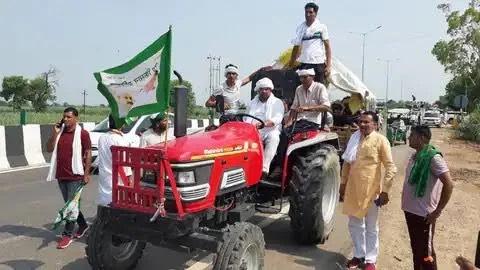 Farmers Tractor March: 200 Tractors Ready tp March to Ghazipur Border from Bijnor