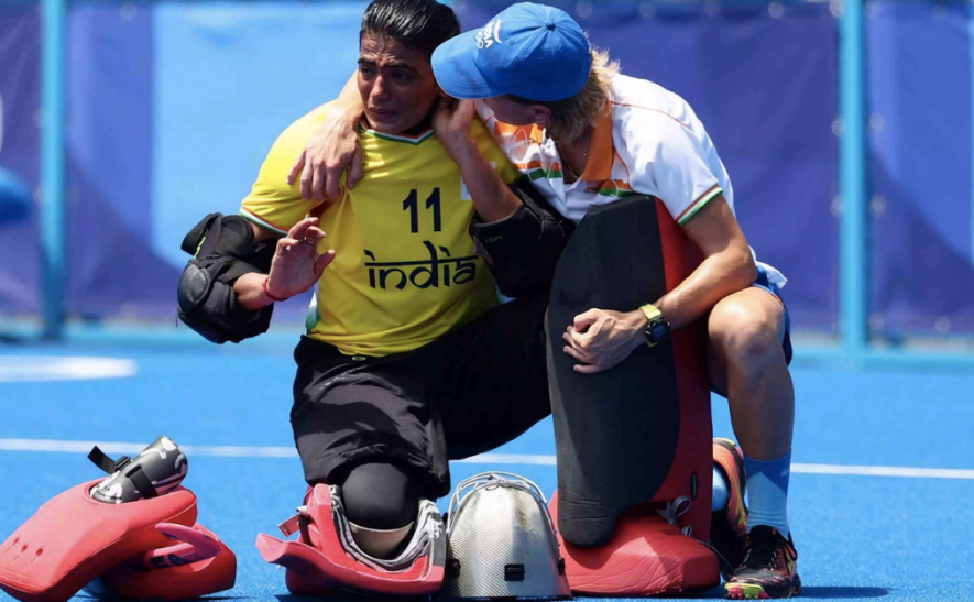 Savita Punia of Indian hockey team at the Tokyo Olympics