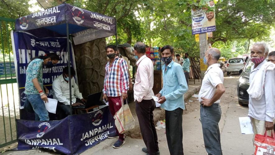 A registration camp organised by Janpahal in the national capital. Image Courtesy - Special Arrangement  