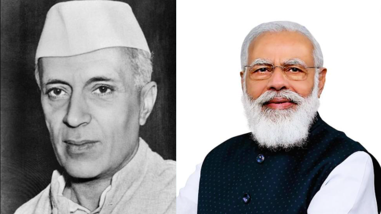 Nehru, Modi poll 