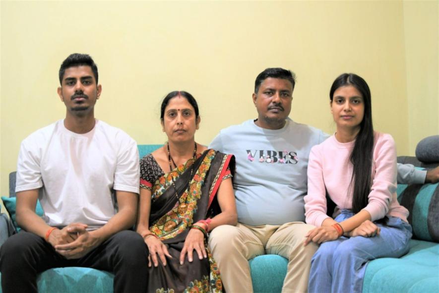 Nihal and Deepti with their parents