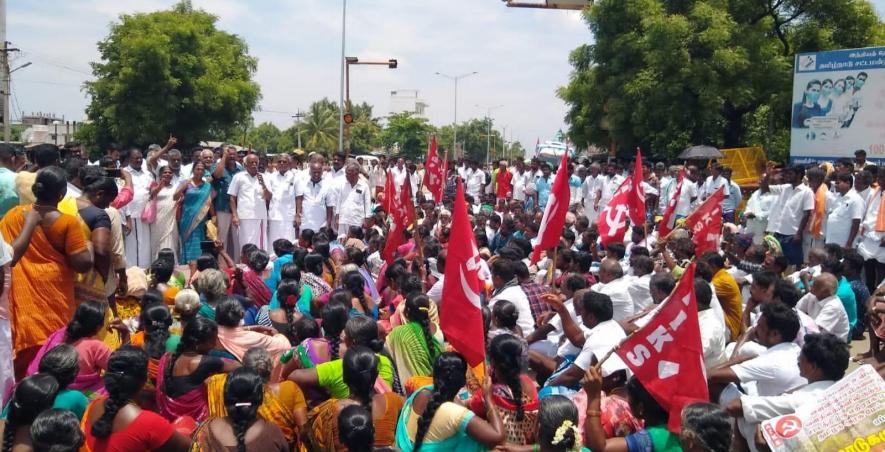 Protest against ban on cattle-grazing in Theni. Image courtesy: P Shanmugam