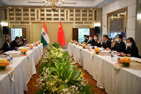 External Affairs Minister S. Jaishankar (L) met China’s State Councilor & Foreign Minister Wang Yi, Bali, Indonesia, July 7, 2022