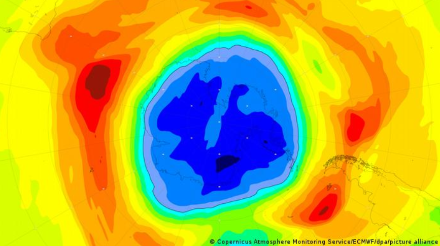 OZONEThe health of the ozone layer has improved but scientists say there is still a large hole over the Antarctic