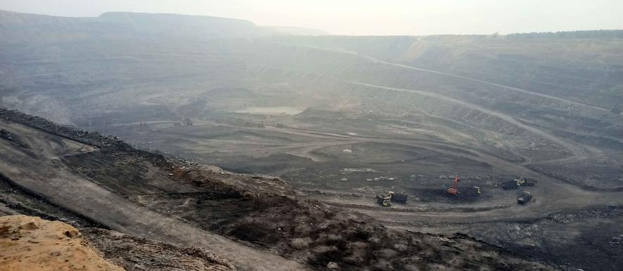 2, 4 Open cast coal mines near Monohor village at Ghutgoriya.