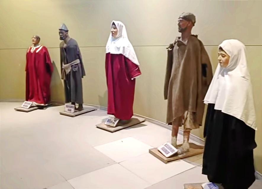 Past Kashmir's Diverse Classes and Attire on Display at SPS Museum. Photo: Mehar zargar