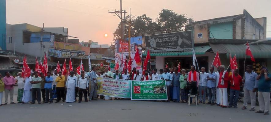 Farmers protest