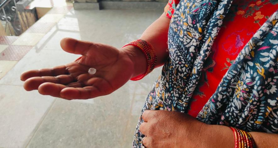 Sometimes heavy rain dislodges chunks of the glacier, tells Gayatri Devi (Photo - Varsha Singh, 101Reporters)