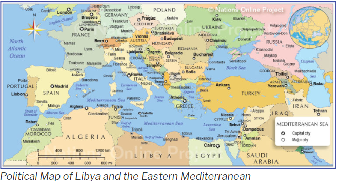 political map libiya