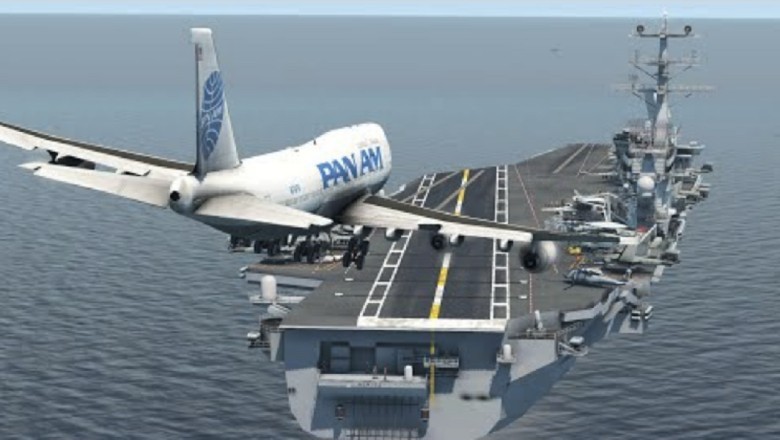 "Daring Landing on Mysterious Aircraft Carrier: Unveiling the Captain's Secrets"