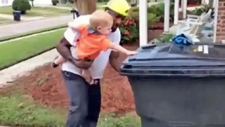 Heart-stopping Moment: Garbage Collector Lures Child from Front Yard