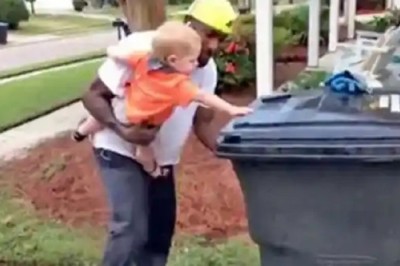 Heart-stopping Moment: Garbage Collector Lures Child from Front Yard